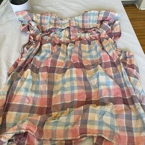 Old Navy size 4X checkered colorful shirt